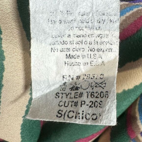 Everly colorful striped tie back top size small - Picture 6 of 6